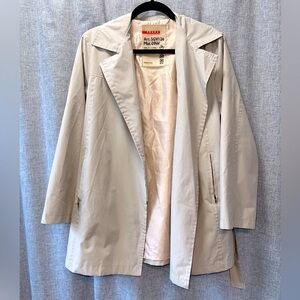 Prada Beige Trench Coat Jacket | Women’s Size M | Like New (Zipper Needs Repair)